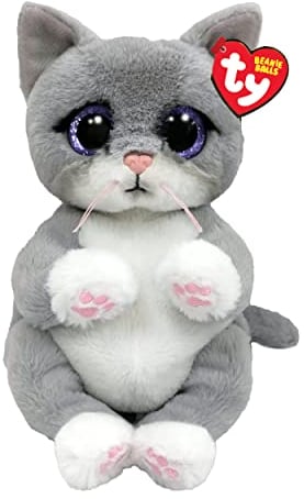 TY Morgan Katze Beanie Bellie Regulär 6 | Beanie Baby Weiches Plüschtier | Sammlerstück Kuscheliger Stoffteddy, Und