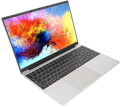 Laptop 15,6 Zoll HD, Gaming-Laptop für Celeron N5095 Prozessor, 16 GB 128 G SSD 1080P Laptop mit Fingerabdruck-Ziffernblock, 2K-IPS-Display, 2,4 G 5 G WiFi PC Windows 11