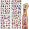Flyftrey Tattoo Kinder, 8 Blätter Spidey and His Amazing Friends Temporäre Tattoo für Jungen Mädchen Kindertattoos für Geburtstagsgeschenke Kindergeburtstag Mitgebsel Accessoires Party Deko