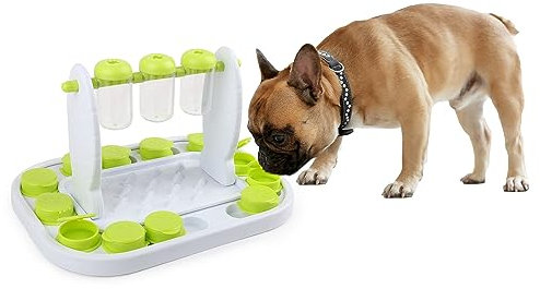 ALL FOR PAWS Dog Puzzle Toy Hard for Medium Dogs - Level 1 Games Treat Bistro for Small to Medium-Sized Dogs