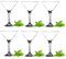 Glasmark KROSNO 1992 Lot de 6 verres à martini pour cocktails à martini - En verre - Avec pied - Bol à cocktail - Bol à martini - Passe au lave-vaisselle - 6 x 150 ml