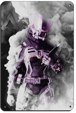 Game Apex Legends Wraith Poster (2) Retro Poster Metall Blechschild Chic Art Retro Eisen Malerei Bar Menschen Höhle Cafe Familie Garage Poster Wanddekoration 20 x 30 cm