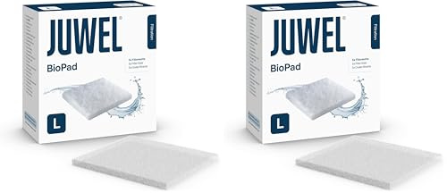 Juwel Aquarium 88099 BioPad Filterwatte, L (Standard), Weiß, 5 Stück (2er Pack)
