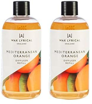 WAX LYRICAL Reed Diffuser Refill 200ml Mediterranean Orange (Pack of 2)