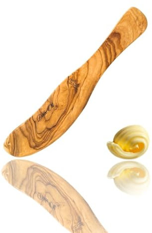 Olive Wood Butter Knife, Spreader, Charcuterie Board Accessories Good for Spreading Cream Cheese, Peanut Butter, Jelly, Jam, Mousse, Mayo, Condiments, Sandwich, Sustainable, Smooth, Gift, Parties