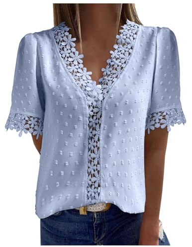 Falten Jeanshose kurz Damen sportshirts lang Damen Elegante blusen ausgefallenes Shirt u Boot Ausschnitt t-Shirt Oversized Shirt Damen top Sommer still Shirt