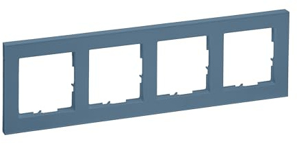LEGRAND, SEANO+ 4-fach Rahmen, halogenfreies Thermoplast, nachhaltige Produktion und Verpackung, Farbe: Petrol lackiert, 765584