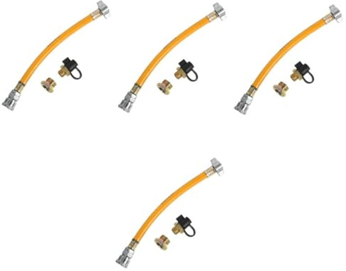 Gatuida 4 Stück Luftschlauch für Gasflaschen Hochleistungsschlauch LKW-Teile Luftschlauch für Anhänger Atemschlauch Luftleitung für LKW LKW-Luftleitung Luftleitungsschlauchbaugruppe Gummi