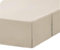 Cache-sommier plissé élastique pour lit double, Queen size, facile à installer et à entretenir, 35,6 cm, noir, 200 x 200 + 35 cm, beige 90 x 90 cm