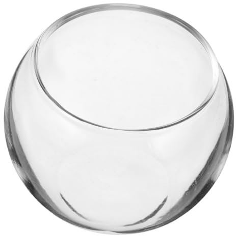 ibasenice 5cm Mini Aquarium Runde Glas Schüssel Blase Pflanzer Für Puppenhaus Wohnkultur Terrarium Vorhanden