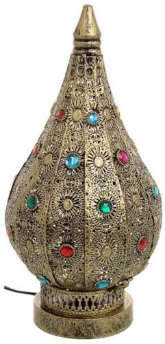 WANDERLUST DECO Lampe aus Metall, Acrylglas, farbig, D20 x 38 cm