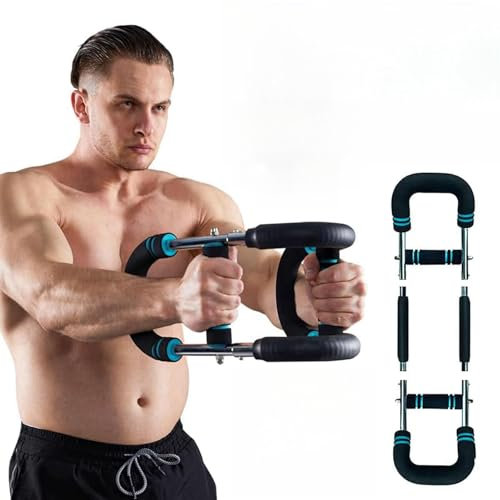 LeKuni Verstellbarer unterarmtrainer, unterarm trainingsgerät fitnessgeräte für zuhause, bizeps Brust kraftraining Handgelenk trainingsgeräte, Portable Home Fitness Equipment