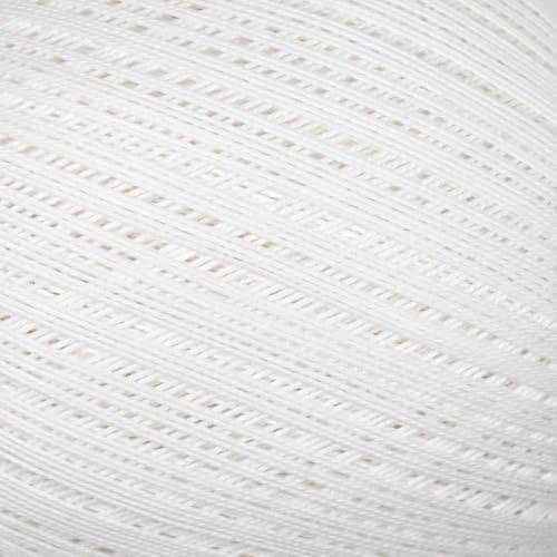 #10 Premium Mercerised Egyptian Cotton Crochet Thread - 3 Ply Pearl-Effect Finish - Soft, Strong & Lustrous - 100g - Daisy Crochet Cotton 100 White
