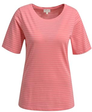 Damen T-Shirt Streifen mit U-Boot-Ausschnitt