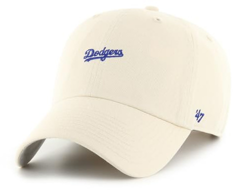 '47 Los Angeles Dodgers MLB Clean Up Baserunner Script Hellbeige Verstellbare Cap One-Size
