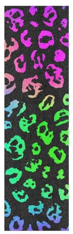 voucong Neon Leopard Print Griptape für Skateboards, reißfestes Griffband für Roller, 83 x 22,9 cm, lija para patineta