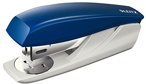 Leitz Kleines Büroheftgerät, Für 25 Blatt, Ergonomische Form, Inkl. Heftklammern, Blau, NeXXt-Serie, 55016035
