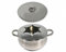 Kisag Fondue-Chinoise Caquelon INOX, 2.7 Liter, Ø 20 cm