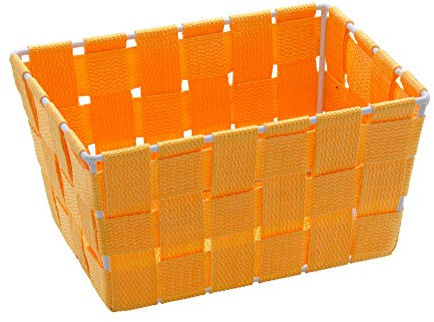 WENKO 20356100 Aufbewahrungskorb Adria, rechteckig, M, orange