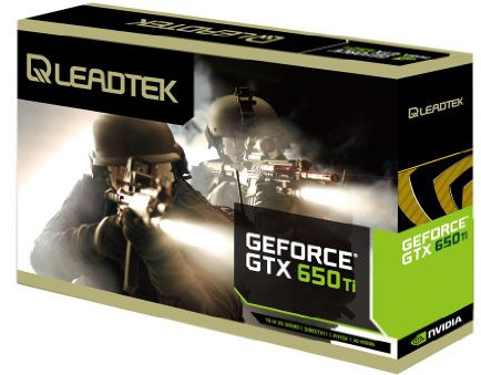 LeadTek GeForce GTX 650 Ti Carte graphique avec mémoire vidéo 1 Go, bus PCI-Express 3.0 et sorties VGA, DVI-D, HDMI