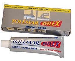 Saphir Peinture TOLEMAIL Reflex Argent (50 ML Argent Métallisé 24 (RAL 9006))