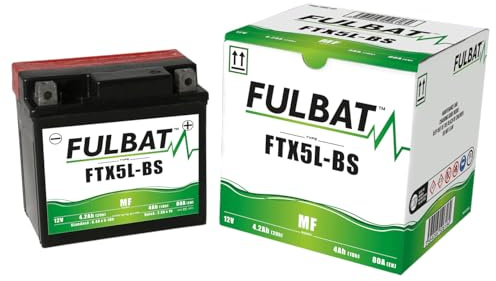 BATERIA MOTO FTX5L-BS 12V LIBRE MANTENIMIENTO 4.2Ah (113 x 70 x 105) +DER.