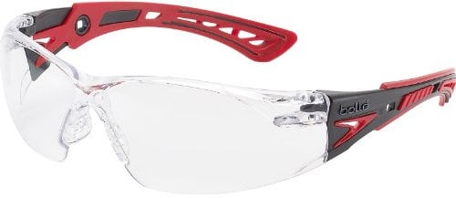Precise Engineered Bolle Rush+ RUSHPPSI Adjustable Bridge Clear Safety Glasss