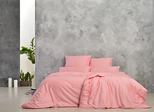 sei Design Bettwäsche | 100% Mako-Satin Baumwolle | Elegant, weicher Griff und gesticktes Logo