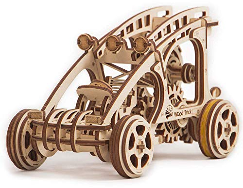 Wood Trick Dune Buggy Toy Car Mini, Wooden Dune Buggy Model Kit Mechanical Model to Build - Wooden Car Toys - 3D Wooden Puzzle, Assembly Toys, ECO Wooden Toys - STEM Toys for Boys and Girls