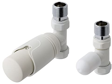 Eastbrook 15mm Straight TRV and Lockshield Valve