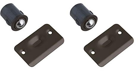 Design House Door Accessories 181982 Drive in Ball Catch, 2-Pack, Oil Rubbed Bronze