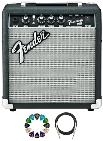 Fender Frontman - Amplificatore combo per chitarra, 10 W, 10 W, colore: Nero