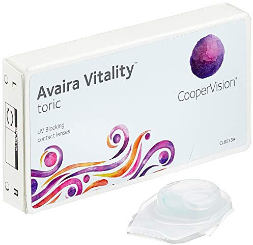Bausch + Lomb Avaira Vitality Torische Monatslinsen weich, 6 Stück / BC 8.5 mm / DIA 14.5 mm / CYL -1.25 / ACHSE 90 / +4.75 Dioptrien