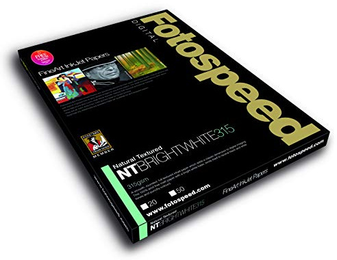 Fotospeed Natural Textured Bright White 315 Photo Paper - A3-25 Sheets