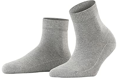 FALKE Damen Stoppersocken Light Cuddle Pads W Hp Baumwolle rutschhemmende Noppen 1 Paar, Grau Mid Grey Melange 3530, 39/42 EU
