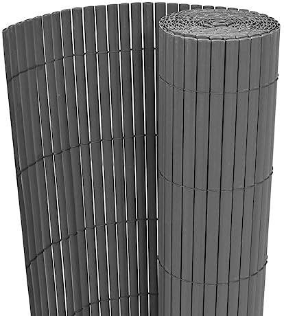 vidaXL Valla de jardín de Doble Cara Gris 90x300 cm