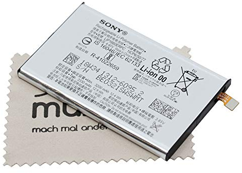 Akku für Sony Original LIP1660ERPC 1312-6095 für Sony XZ3 mit mungoo Displayputztuch