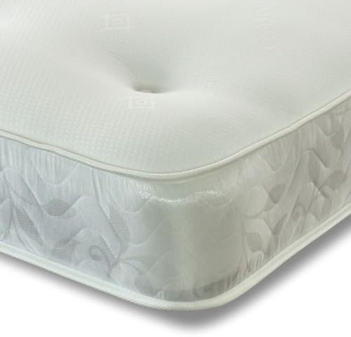 Starlight Beds Galaxy Tufted European Small Single Mattress, 80x200x20cm | Coil Spring, Memory Foam Layer, Hand Tufted, 8 Inch Deep, Soft Comfort, Budget Friendly, Rolled & Boxed, UK Manufacturer