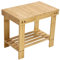 KKTONER Taburete de bambú Taburete de bambú para pies Silla de bambú Dormitorio balcón jardín Sala de Estar Natural