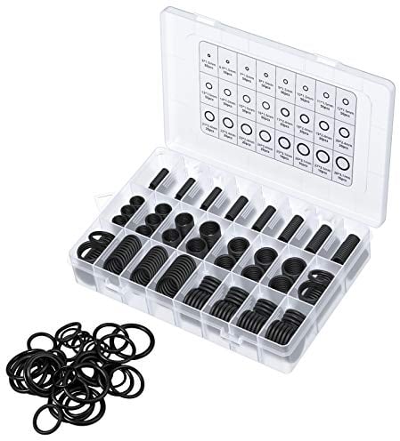 800tlg. Dichtungsringe Set, O Ringe Sortiment in 24 Größen, Nitrilkautschuk Dichtringe Gummi Dichtungsgummi Ringe mit Durchmesser 6-28mm, Gummiringe Dichtung für Reparatur Autos Fahrzeug Sanitär