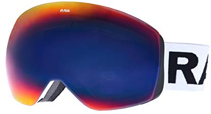 Ravs Universal Wetter Skibrille Brillenträger und Helmkompatibel Doppel Scheibe 100% UV-Schutz Max Vision Tech