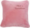 Krings Fashion Kissen Kuschelkissen mit Name, 50 x 50 cm, Altrosa, Stickfarbe wählbar, Wunschtext individuell eingestickt; Hülle mit Inlett, Jetzt anpassen