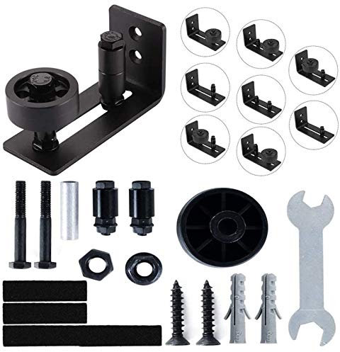 KAILEE Schiebetür Bodenführung Laufschiene Verstellbare Boden Rollenführung mit Schrauben Schiene, 8 mögliche Varianten für Schiebetüren Glastür Holztür (Kombinationsprodukte, Nicht 8 Stück)