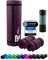 Fitnessmatte Sportmatte 190 x 60 x 1,5 cm Aubergine Bordeaux Dunkel Lila Violett Pflaume extra dick rutschfest Tragegurt Matte Fitness Gymnastik Sport Pilates Yoga Yogamatte Gymnastikmatte Turnmatte