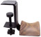 KiaoTime Headphone Hanger Holder Headset Stand, Walnut Wood Headphone Rack Hook Desk Tabletop Clamp No Screws No Drilling Headphone hanger holder for Audio,studio & Gaming Headphones (Clamp Type)