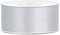 25 Meter Satinband Silber 38mm Schleifenband Silber Dekoband Geschenkband Silver Weihnachtsdeko Silvestergeschenk Hochzeit Band Dirndl
