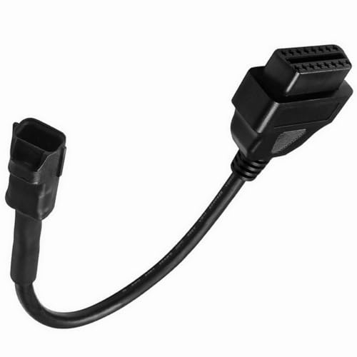 Goliton Diagnose-Adapterkabel OBD2 OBDII 3-polig auf 16-polig, kompatibel mit Motorrad Kymco