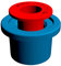 Rela Toilet Seat Stop Inserts for Toilet Seats to Prevent Movement (6 mm + 8 mm)