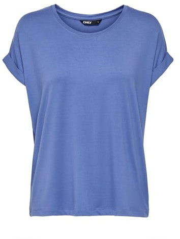 ONLY Damen Onlmoster S/S O-Neck Top Noos JRS, Blue Yonder, M