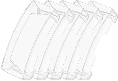 KAREN66 Transparent Schutzhülle Kompatibel mit Fitbit Inspire/Inspire HR Hülle - TPU Klar Vollschutz mit Displayschutzfolie Kratzfest Ultradünne Schutz Hülle für Fitbit Inspire/Inspire HR (5 Stück)